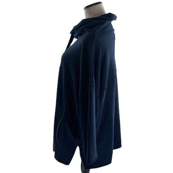 UGG FLEECE Astrid Poncho Women's Funnel Neck Slit Sweatshirt Plus Size 1X/2X NEW - Picture 6 of 12